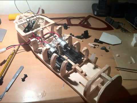 Home Made Balsa Wood RC Boat Build - YouTube