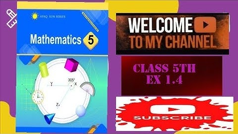Afaq Sun Series Maths Class 5th Learning Chk 1.4  Learn with sidra