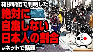 箱根駅伝で判明した「絶対に自粛しない日本人」の割合が話題