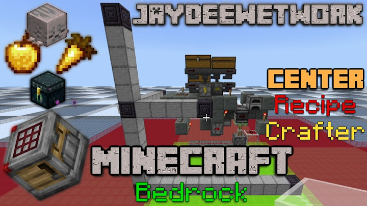 FAST Reliable Center Recipe Auto Crafter | Semi-Universal + Smart-Prefill | Minecraft Bedrock