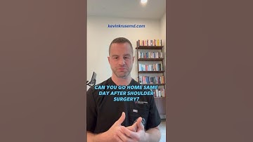 Can You Go Home Same Day After Shoulder Surgery #shouldersurgery #shouldersurgeon