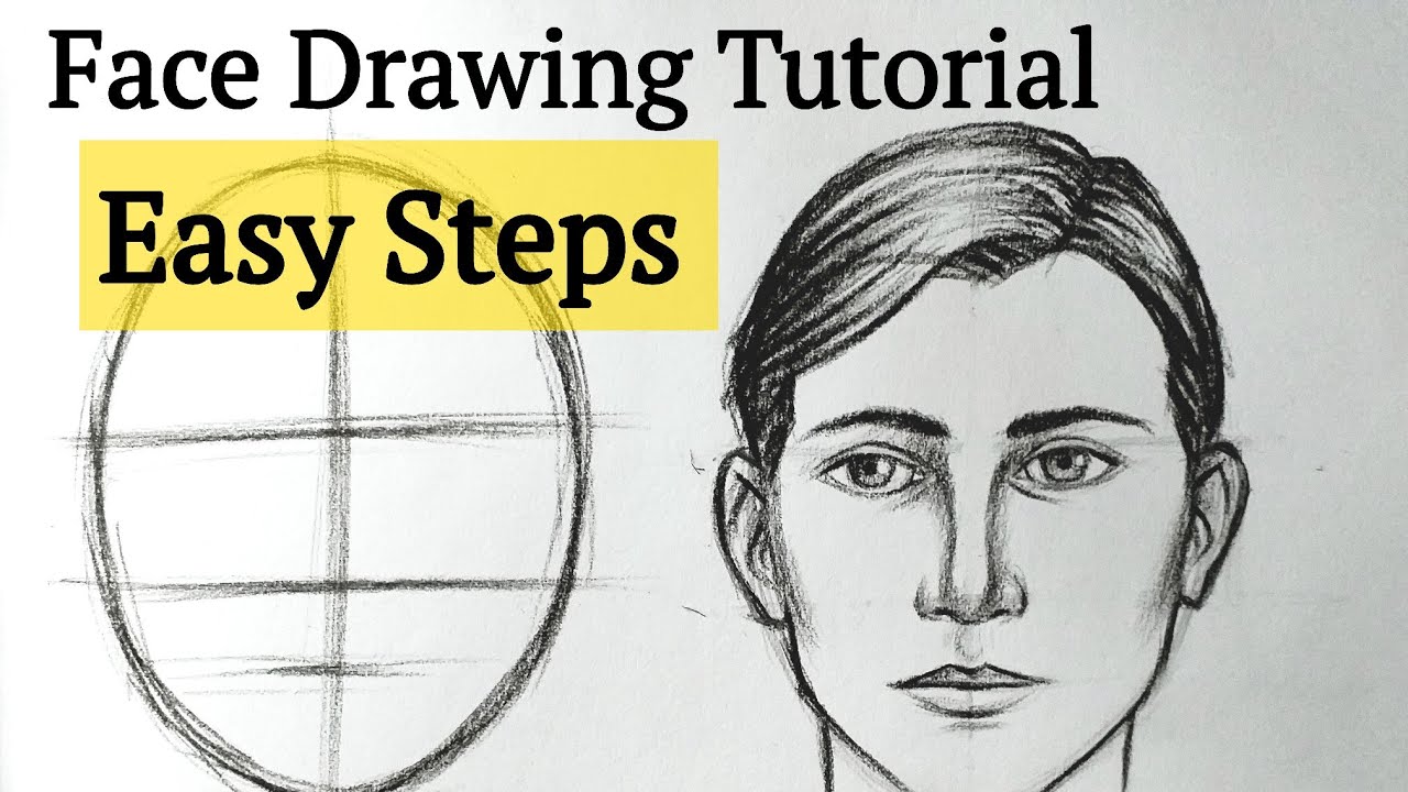 Sketching Faces Step By Step Draw Faces Beginners Face Easy Realistic