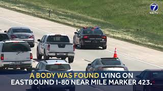 Death investigation underway after body found on I-80