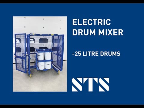 STS - 25-Litre Paint Drum Mixer Drum Tumbler 8 Drum Mixer, Adjustable Head (Model: DME01-SP)