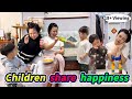 The baby shares happiness with the mother.#funny #funnykids #cute