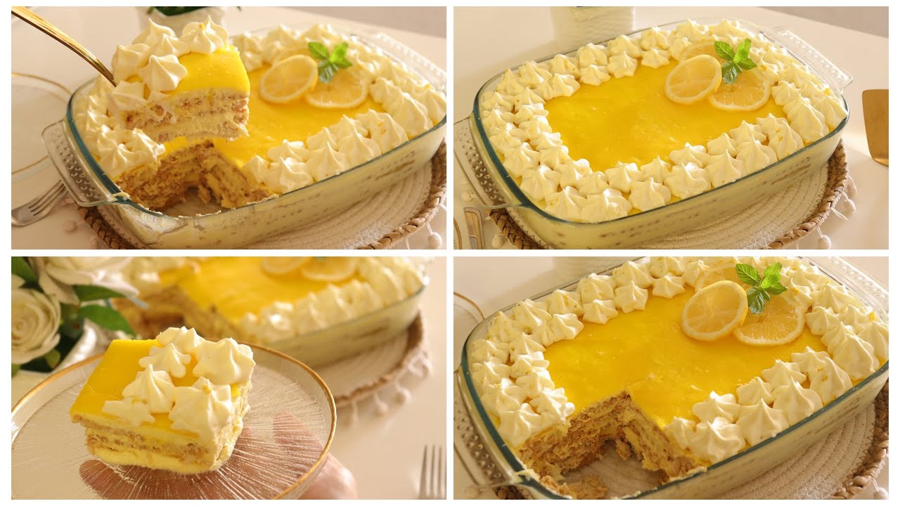 الانتعاش كله في هالوصفة تيراميسو الليمون بأبسط طريقةمع كل البدائل السهلة تحلاية باردة بدون فرن