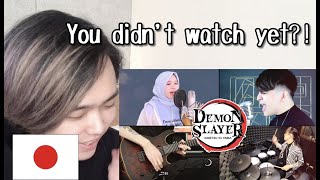 Japanese Reacts to 'Gurenge' - Demon Slayer (Opening) | Rainych Ran, MattyyyM, Shayne Orok, 桿子