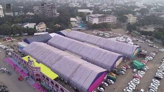 Sthapatya 2020 interior Architectural Building Material Exhibition Drone Shoot 7