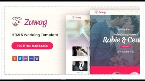 Zawag - Responsive HTML5 Wedding Template | Themeforest Templates