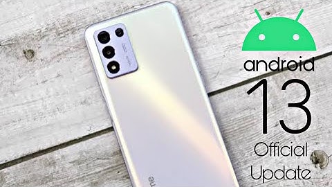 Realme 9 5G Speed Edition Android 13 Realme UI 4.0 Official Update