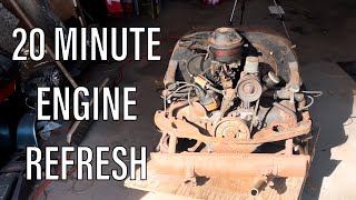 Volkswagen Aircooled Engine Rebuild in 20 Minutes!