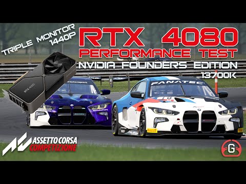 Assetto Corsa Competizione TRIPLE SCREEN 1440p Performance Odyssey G7 13700k NVIDIA RTX 4080 FE