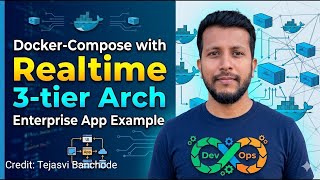 Day#8-Docker-Compose with Real-Time 3-Tier Architecture App Example (Step-by-step)