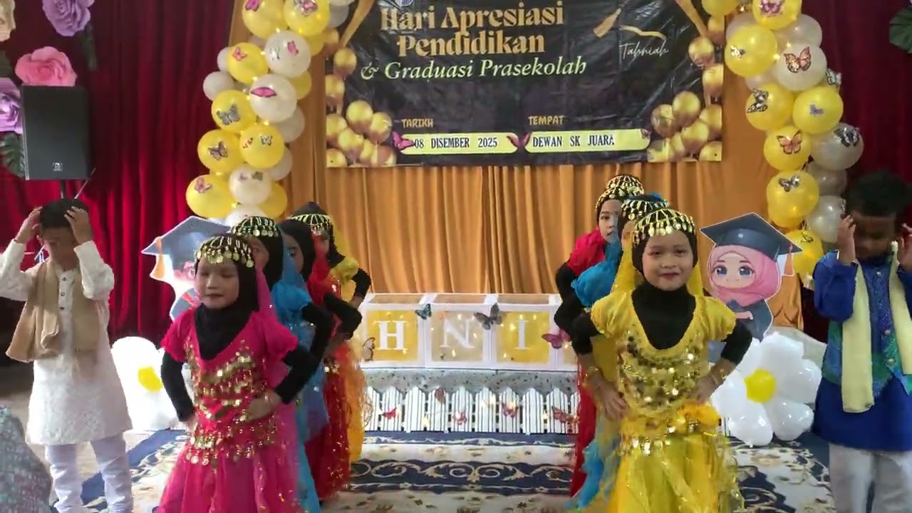 Persembahan Pra Sekolah Kebangsaan Juara sempena Hari Apresiasi Pendidikan dan Graduasi Pra Sekolah