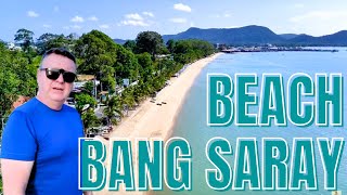 Bang Saray Thailand, Beautiful Beach From DRONE