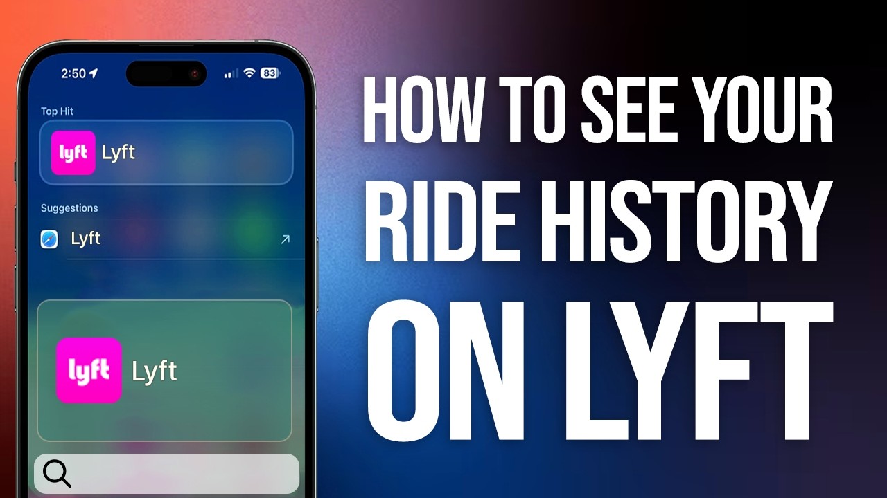 Lyft Ride Summary How To See Your Ride History On Lyft: Easy Guide! - YouTube