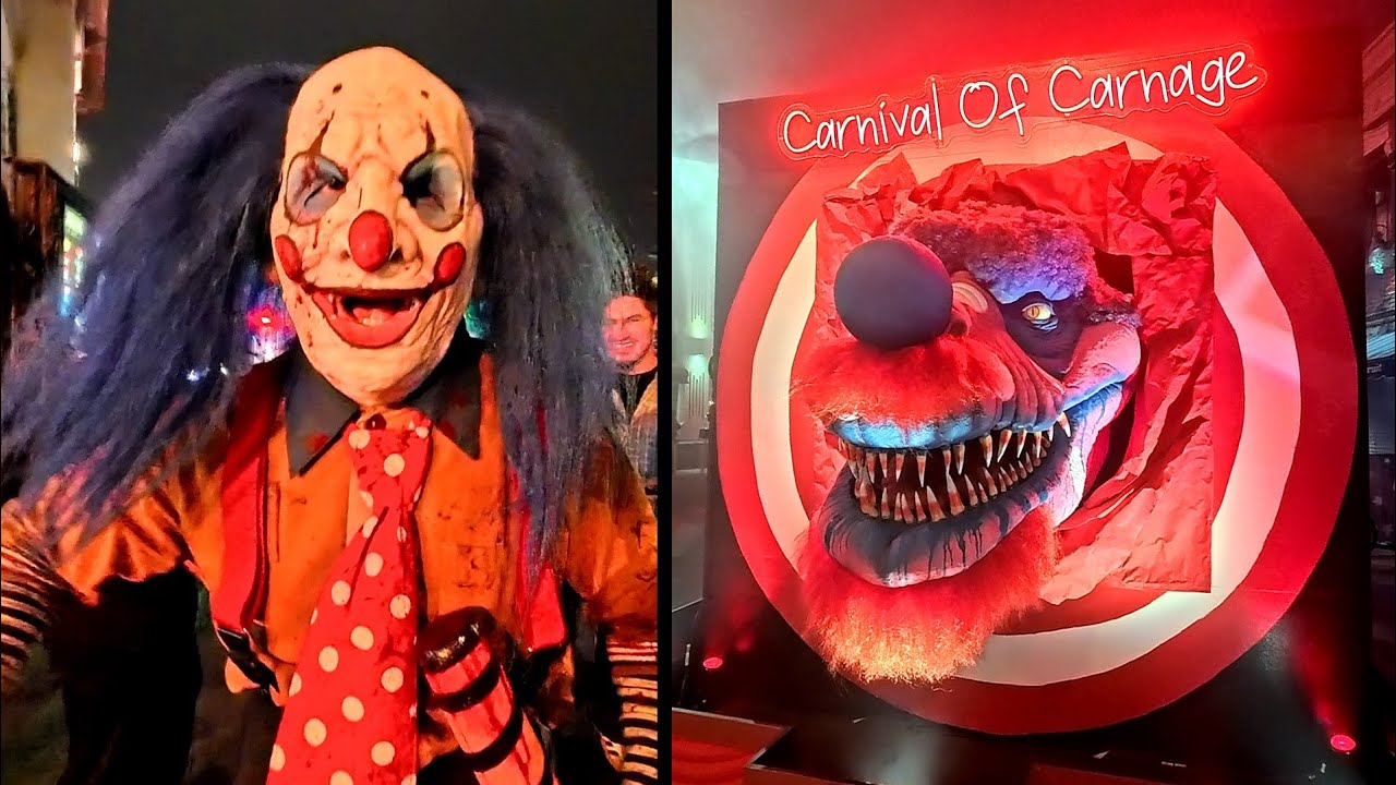 HHN 2025 Universal Studios Hollywood Carnival of Carnage Scare Zone