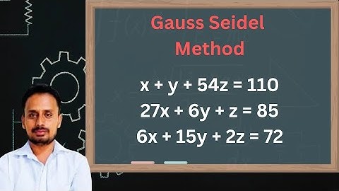 Gauss Seidel Method - Problem #2 Iterative Method | Numerical Method | Linear Algebra