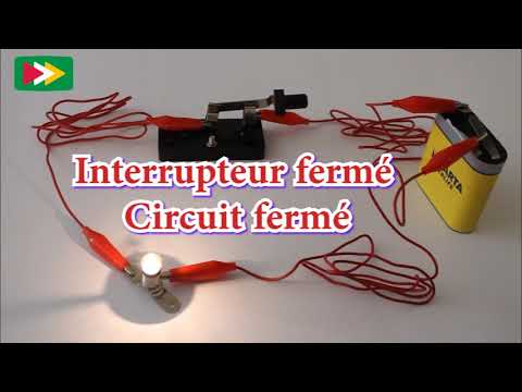 Electricite lampe, pile et circuit