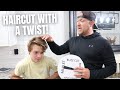 TEENAGERS HAIR CUT STYLE LEFT TO CHANCE | ONE SPIN DECIDES HIS FATE