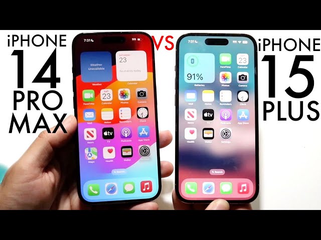 iPhone 15 PLUS Vs 14 Pro Max – BUY THE 15 PLUS! NOT the 14 Pro Max!! 