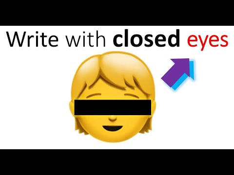 Children can't write this correctly with their eyes closed