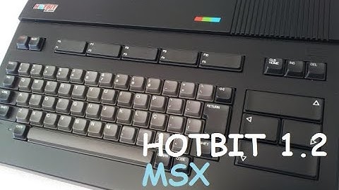 007 CARREGANDO UM JOGO NO ANTIGO COMPUTADOR HOTBIT 1.2  (SHARP/1987 - MSX) COM TELEFONE CELULAR