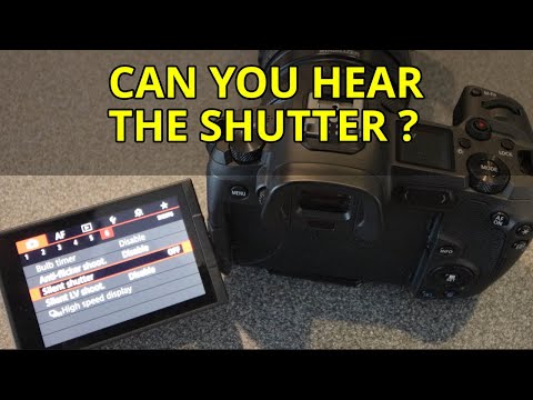 Can You Hear The Canon EOS R Electronic Silent Shutter. Short Video Comparing With and Without