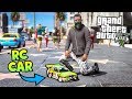 GTA 5 Mods - So I robbed a bank with my RC CAR!! (Evade Gameplay)