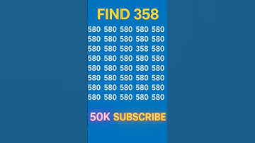 FIND THE ODD NUMBER 👉358 #challenge #quiz #puzzle #emojichallenge #ढूंढो #iqtest #shortsfeed #viral