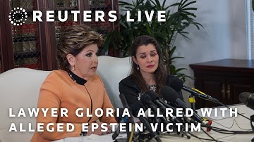 LIVE: Lawyer Gloria Allred, alleged Epstein victim Alicia Arden address media