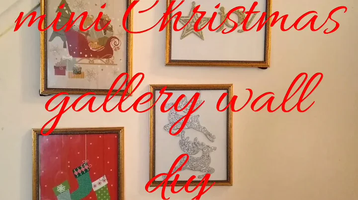 Vlogmas day 6: DIY CHRISTMAS GALLERY WALL! @iamnotanARIES
