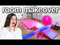 Gymnastics room makeover surprise for sienna  family fizz