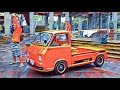 🚗🏁　スバル サンバー K153　 ケロ助　橙蛙屋