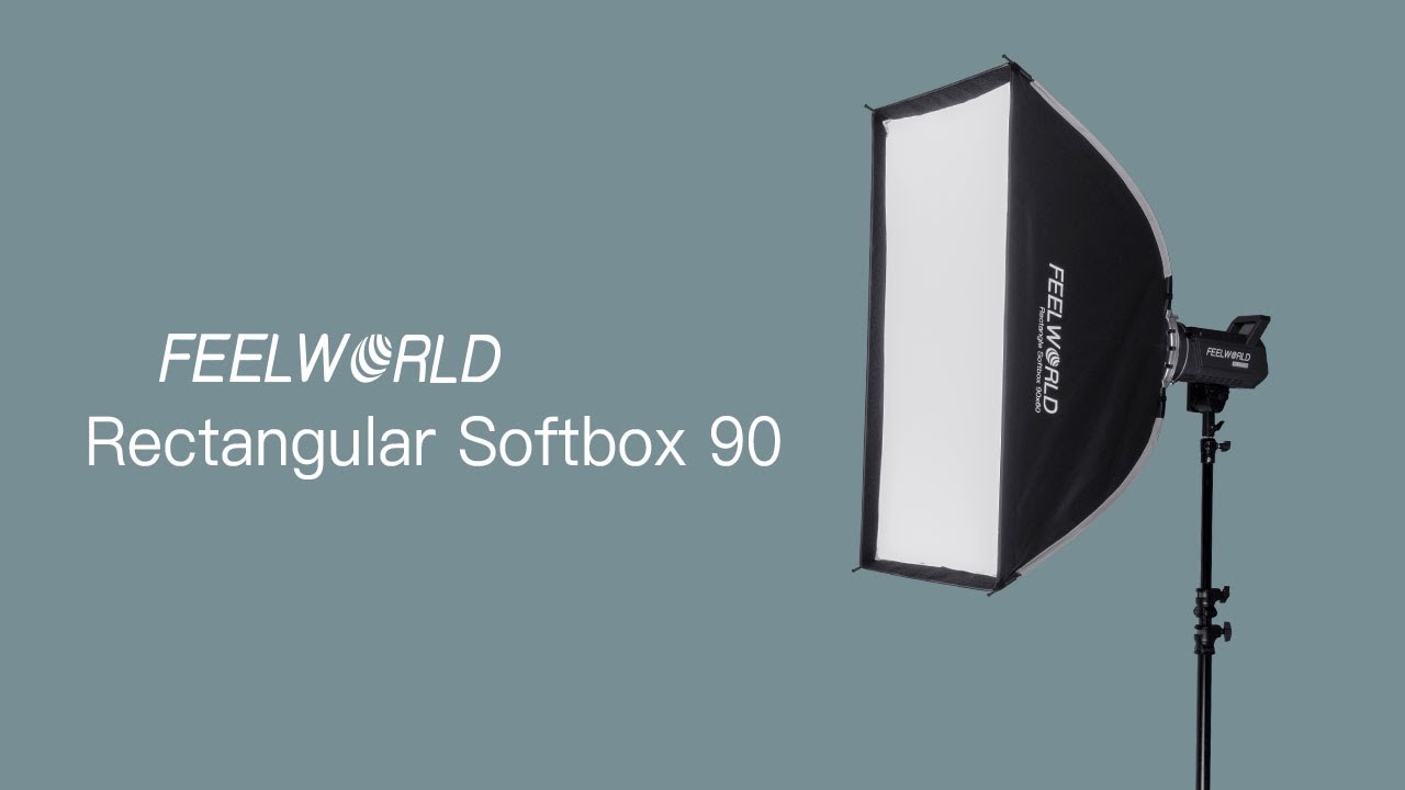 FEELWORLD FSR90 Rectangular Softbox Video Lighting for Photography