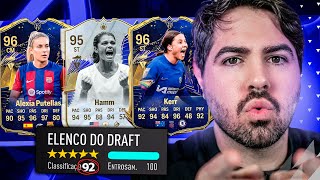 O MAIS APELÃO DRAFT DAS MINAS!  TRIO 95+! FUT DRAFT EA SPORTS FC 24