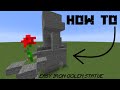 🎓Minecraft: SMALL stone IRON GOLEM statue how to