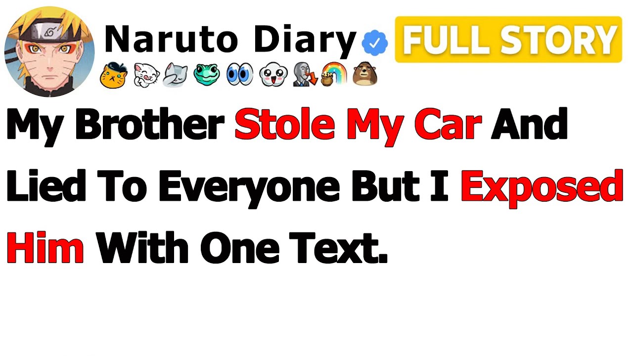 [ПОЛНАЯ ИСТОРИЯ] Мой брат украл мою машину и всем лгал, но я разоблачил его одним сообщением.