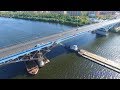 Аэросъемка Дубна с квадрокоптера. Мост.