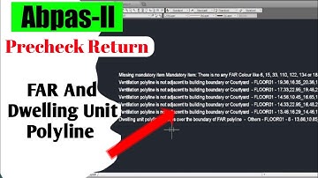 FAR Polyline And Dwelling Unit Polyline Error।। Ventilation Polyline Error।। AbpasII DCR Error Solve