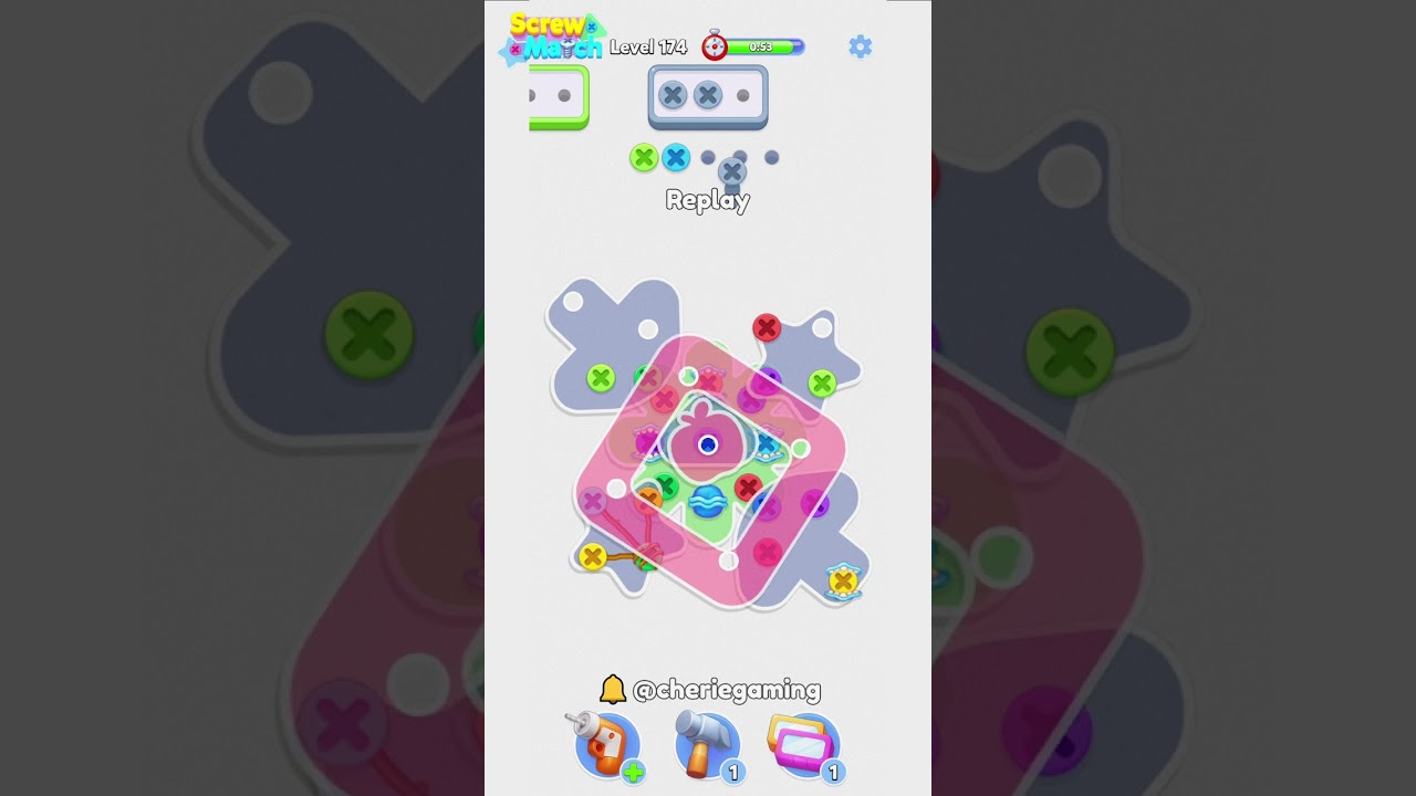Screw Match Level 174 Solution Walkthrough