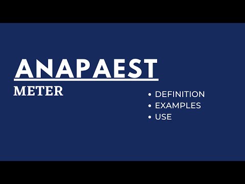 Video: Anapaest nə deməkdir?