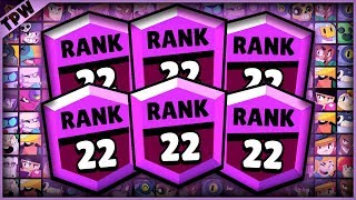 6 New Rank 22 Brawlers In One Push! | +1634 Trophies Total! |  - TPW Part 4