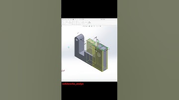 SolidWorks Örnek Çizim 154 (3D solid model example) #shorts #solidworks