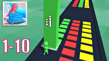 Stack Colors Gameplay ‬ ​- All Levels Gameplay Android, iOS (Levels 1-10)