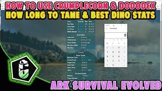 Ark Survival Evolved - How To Figure Out Best Dino Stats & How Long A Tame Takes