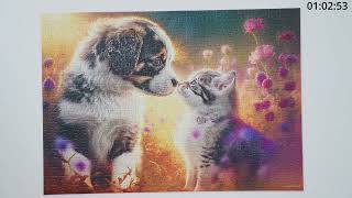 Castorland 500-piece jigsaw puzzle - New Friendship - time-lapse [4K]