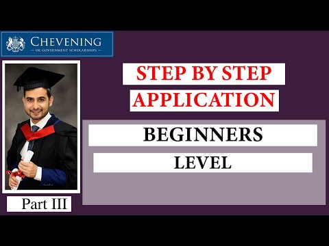 How to Apply for Chevening Award and Create Account for Beginners Part 03
