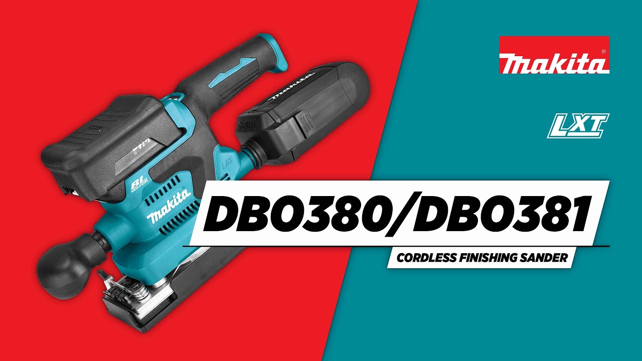 Makita DBO380Z 18v LXT 1/3 Sheet Brushless Finishing Sander Cordless - Bare