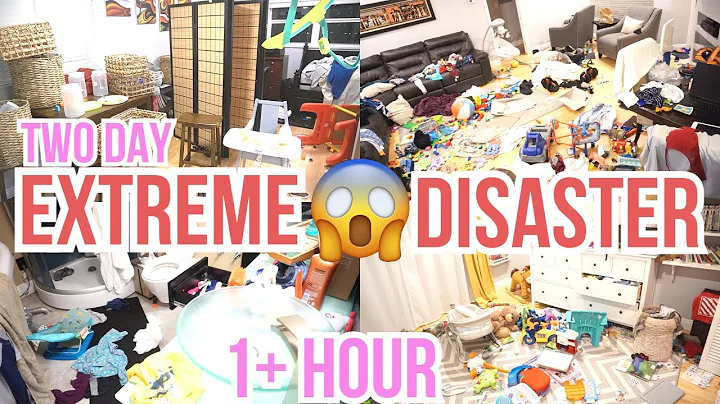TWO DAY EXTREME DISASTER CLEAN WITH ME / CLEANING MOTIVATION / COMPLETE DISASTER / HUGE MESS / SAHM